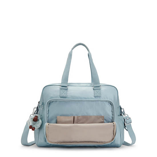 Plecaki Kipling Alanna Metallic Diaper Bag Turkusowe | PL 1974MQ